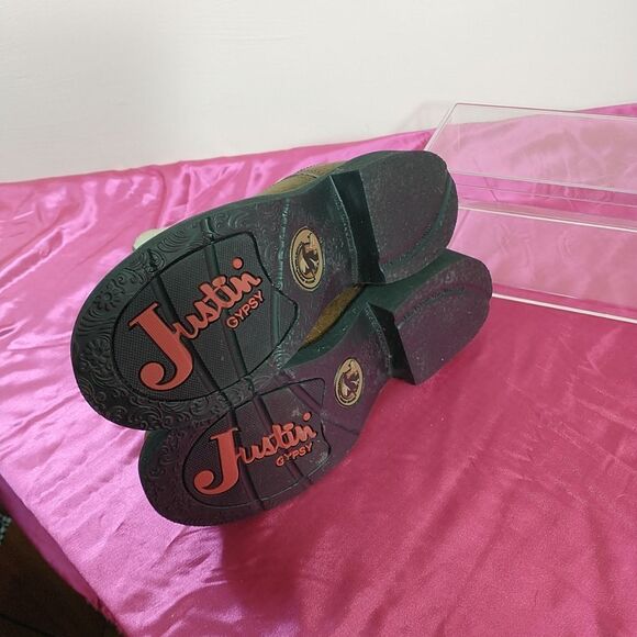 Justin Gypsy Brown Size 6.5 B Boots Women’s #L9924 Cowgirl Western Farm. - Picture 6 of 8